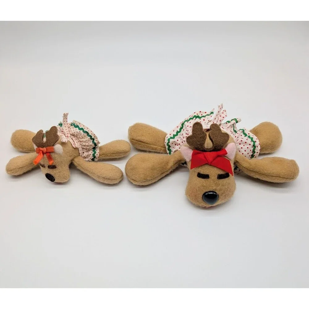 Hallmark Rodney Reindeer & Friends Lot Of 4 Ramona Rhonda Plush Christmas